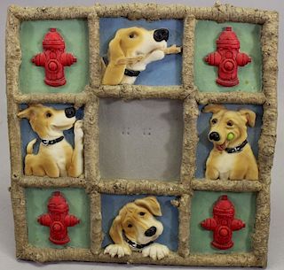 20th C. Dog Picture Frame