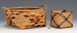 2 Native American Baskets, Choctaw & Chitimacha