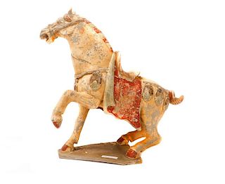 Tang Dynasty Style Terracotta Pottery Horse