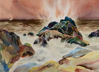Guy Lipscomb Seascape Watercolor
