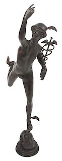 A Grand Tour Bronze Sculpture Height 38 inches.
