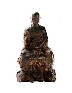 Bronze Figure of Seated Buddha