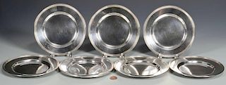 7 Sterling Bread and Butter Plates