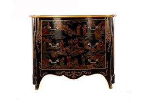 Drexel Japanned Chinoiserie Chest of Drawers