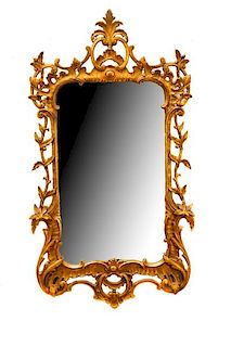 Italian Baroque Style Giltwood Mirror