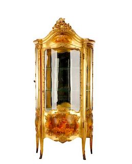 Louis XV Style Vitrine Cabinet, Robert Mitchell