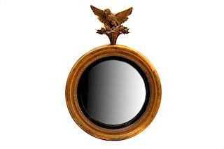 Federal Style Giltwood Bulls Eye Mirror