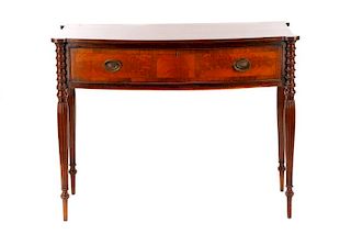 Federal Style Mahogany Single Drawer Table
