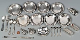 Group of Misc. Sterling Silver Items, 24 Pieces