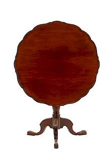 Mahogany Chippendale Style Pie Crust Table