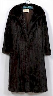 Ladies Full Length Dark Brown Mink Coat