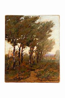 Jonas Lie, "Birches," 1903, Oil on Canvas