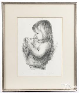 Two etchings by Chaim Koppelman and Lila Copeland