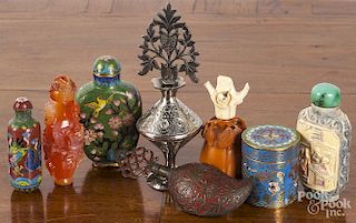 Eight Chinese snuff bottles