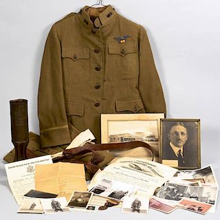 WWI Aviator Uniform, George Scales w/ Archive