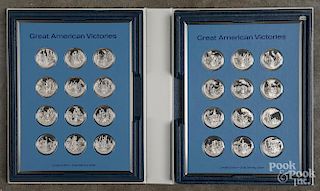 Sterling silver proof medals