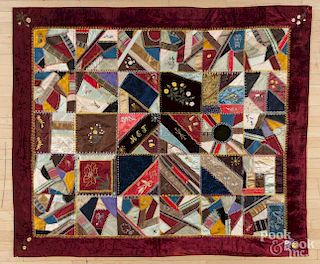 Victorian crazy quilt, 72'' x 62''.
