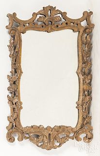 English giltwood mirror, 18th/19th c., 33 1/2'' h.