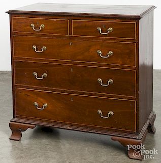 Chippendale mahogany chest of drawers, ca. 1780