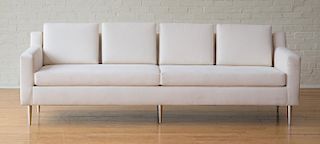 Dunbar Style Muslin Upholstered Sofa