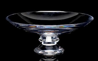 A BACCARAT FRENCH CRYSTAL COMPOTE