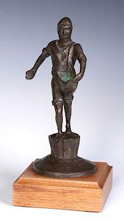 A 20TH C. BRONZE MODEL OF 'THE SOWER' AFTER LAWRIE