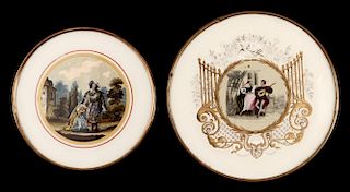 TWO GOOD 19TH C FRENCH DRAGEES BONBON BOXES