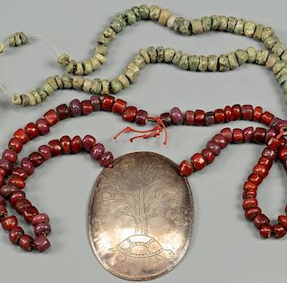Trade Beads and Silver Gorget