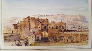 Gabriele Carelli (Italian 1820-1900) Orientalist painting