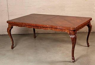 PROVINCIAL LOUIS XV STYLE  EXTENDING DINING TABLE