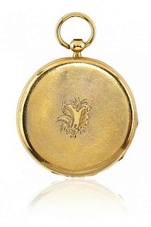 Two gold key-winding pocket watches, 1840