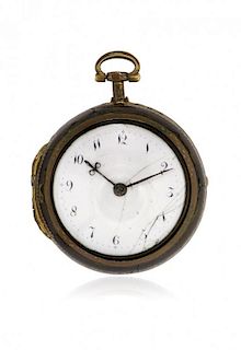 English pair-cased pocket watch, signed Edwards, George III