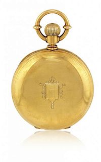 Two gold hunter case pocket watches, signed Thomas and Johnson, 1880