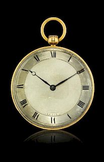 French key-winding pocket watch, quarter repeater, signed LeRoy, 1820