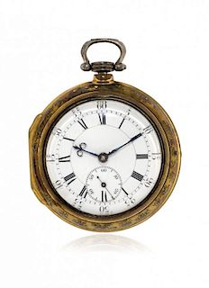 English pair-cased pocket watch, signed Brewer, 1820 circa