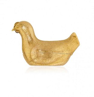 Form watch in shape of a hen, 1820 circa