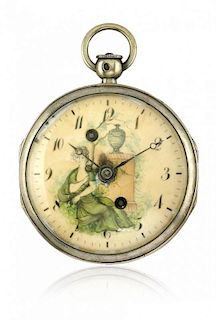 Two French pocket watches, signed “Vaucher” with alarm and other one anonymous with repetition, early 1800s