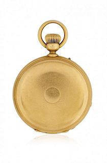 Hunter case key-less pocket watch, signed Malan, 1870 circa