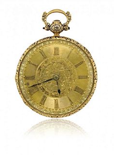 Two English gold key-winding pocket watches, 1850