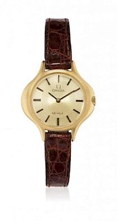Gold lady’s wristwatch Omega de Ville ref. 452, 70s
