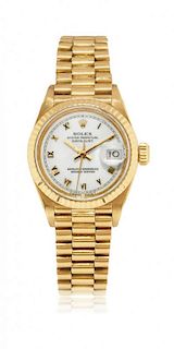 Gold lady’s wristwatch Rolex Datejust ref. 69178, 1986 circa