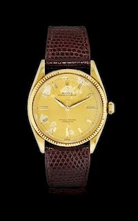Gold men's wristwatch Rolex Oyster Perpetual ref. 6567, 1960 circa