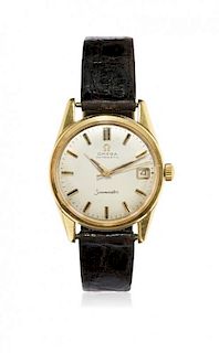 Gold men’s wristwatch Omega Seamaster ref. 14701 SC, 60s