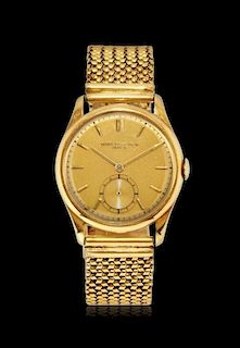 Gold gentlemen’s wristwatch Vacheron & Constantin ref. 4066, sold in 1950