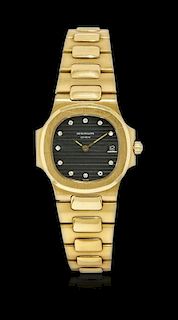 Gold lady’s wristwatch Patek Philippe Nautilus ref. 4700/1, sold in 1983