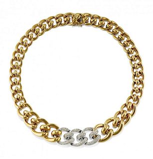 golden diamond necklace