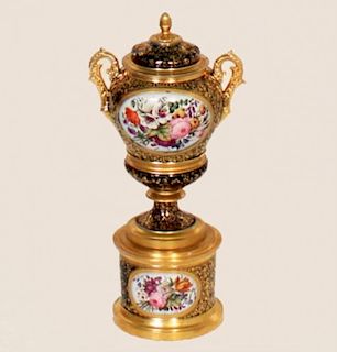 ROYAL VIENNA 29" CAPPED URN ON STAND