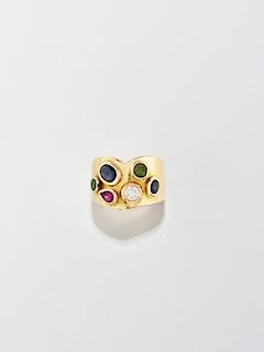 gold and gem ring