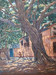 Carlos Otero (1886-1977) Latin Oil Painting