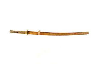 Japanese WWII Style Katana Sword w/ Scabbard